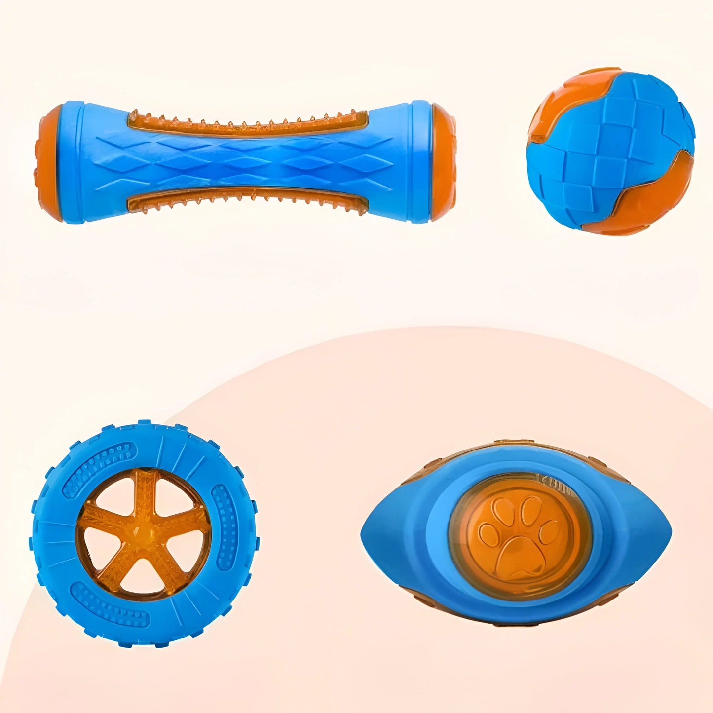 PowerPlay - Durable 4-Piece Dog Toy Set