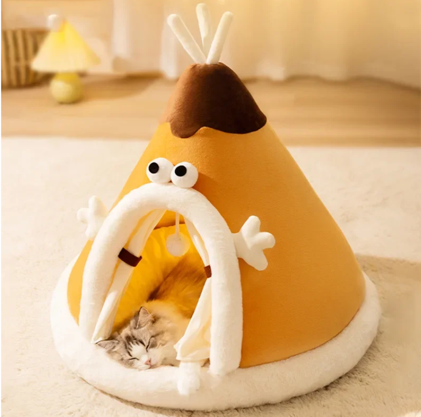 Cozy Plush Cat Tent