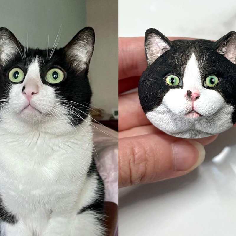 Custom Engraved Pet Magnet Figurine