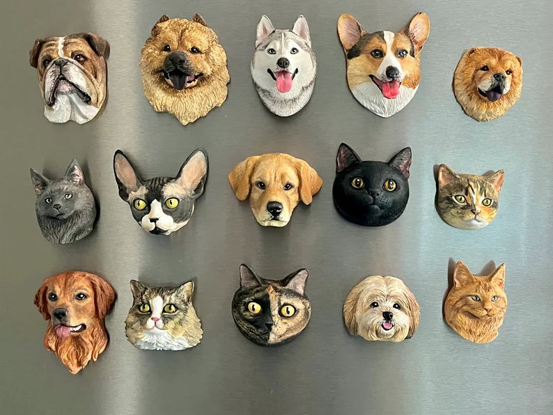 Custom Engraved Pet Magnet Figurine