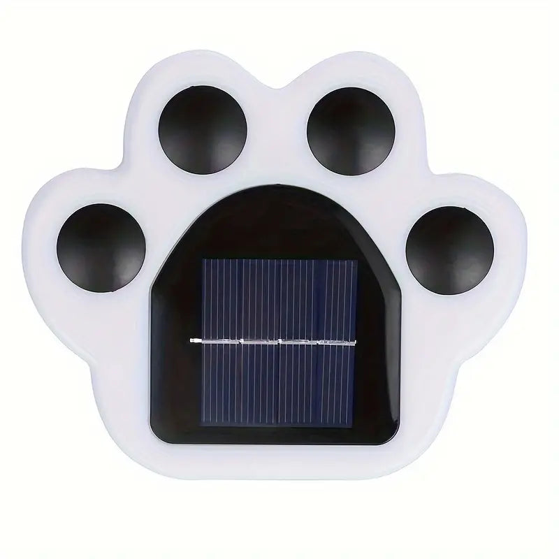 Wireless Solar Paw Print Garden Lights