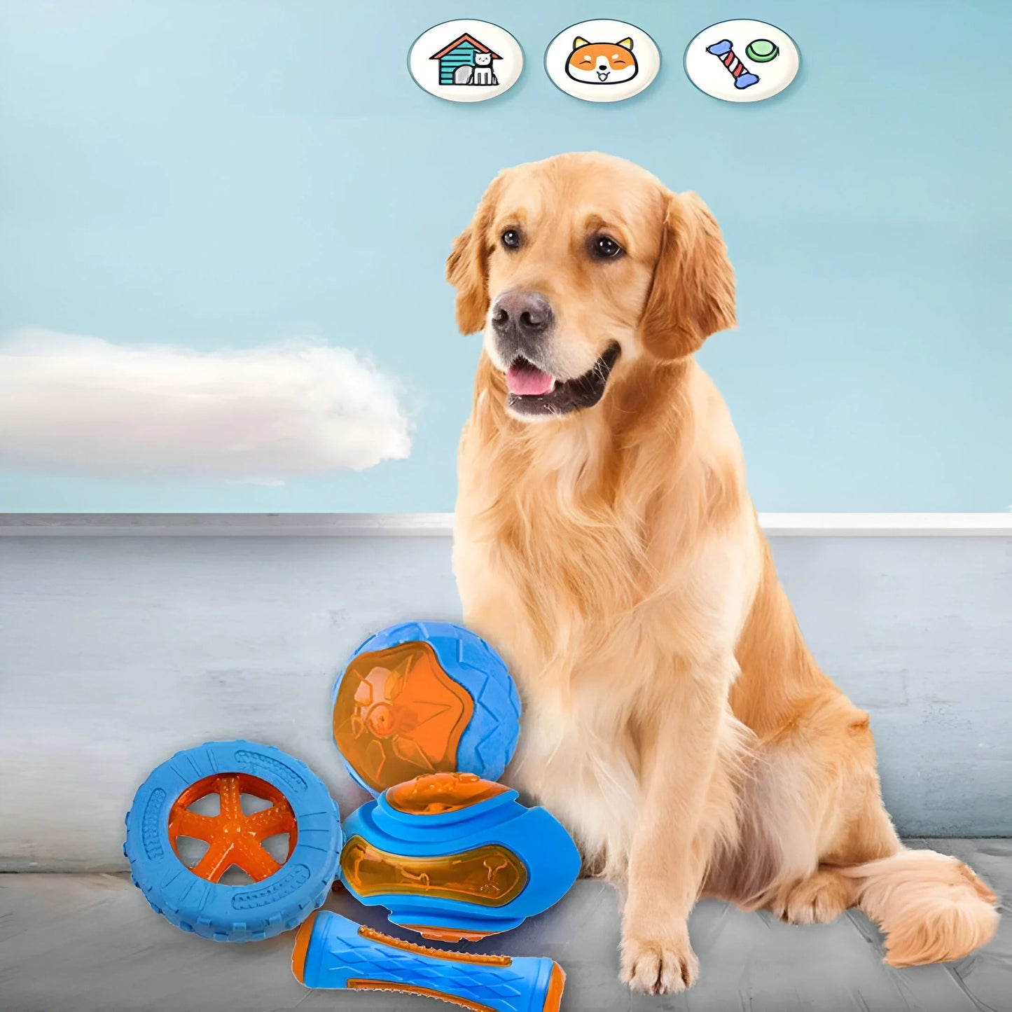 PowerPlay - Durable 3-Piece Dog Toy Set