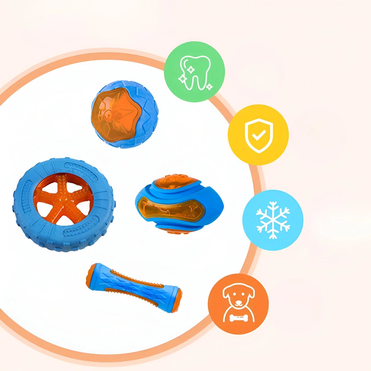PowerPlay - Durable 3-Piece Dog Toy Set