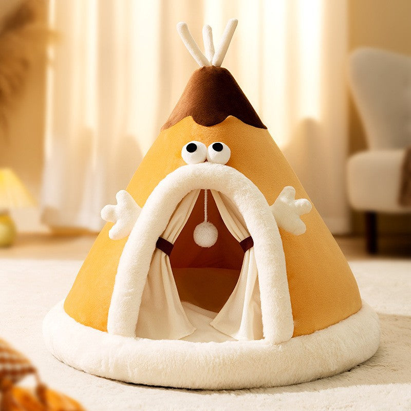 Cozy Plush Cat Tent