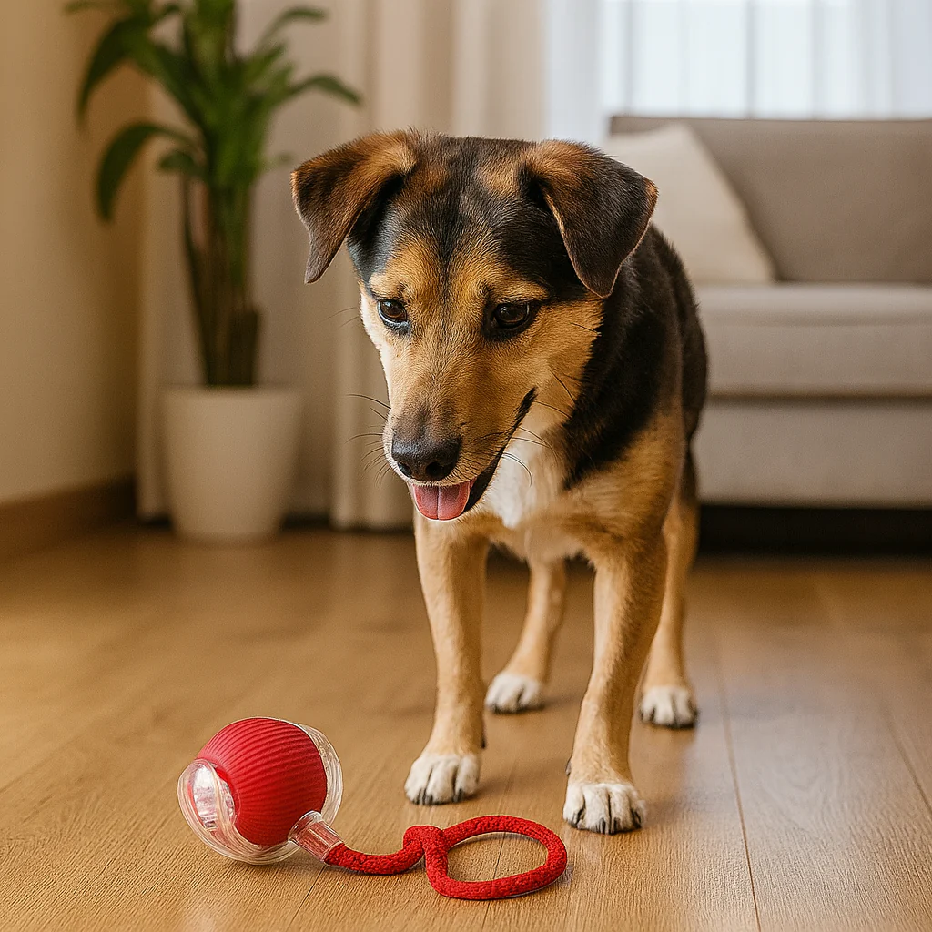 Interactive Ball Toy with Swan