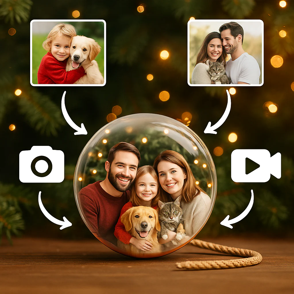 PawMemories – Your Photos & Videos in a Digital Christmas Ornament